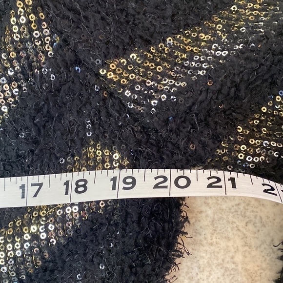 NWT VERTIGO Shift dress Womens Evening sequins Metallic Event Party Chevron XL - Picture 8 of 10